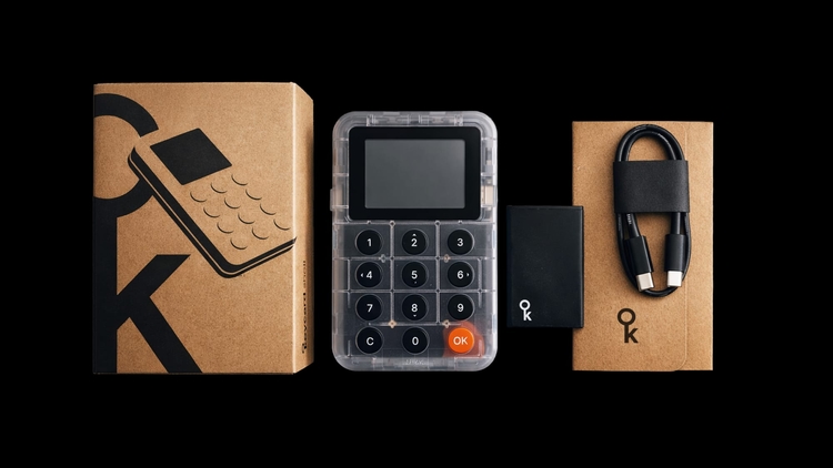 Keycard splits hardware security into a portable smartcard for keys and a separate Keycard Shell for transaction approvals.