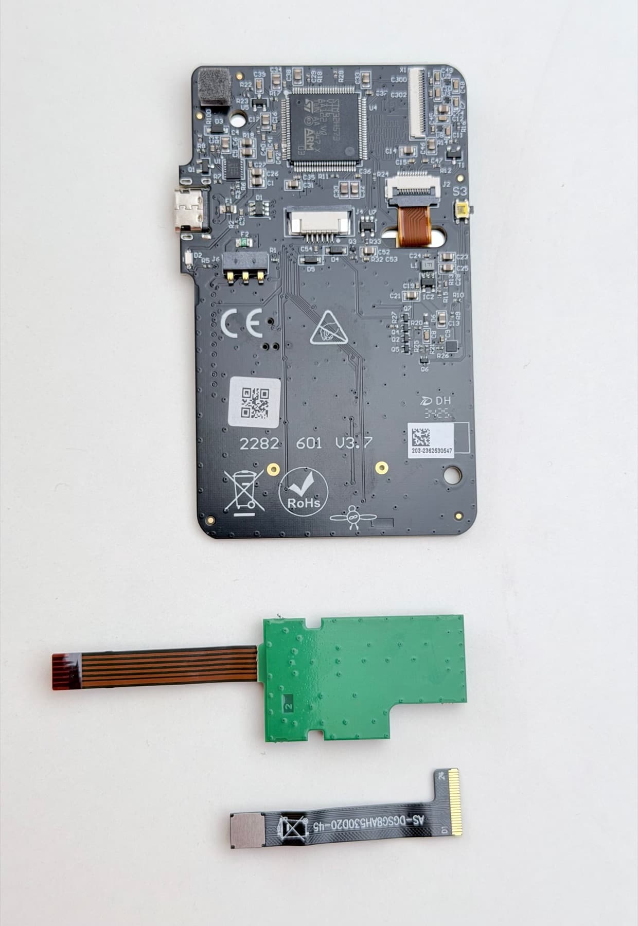 Back side of all electronic parts